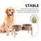 Show in main carousel: Havniva Ceramic 7.3-in Raised Dog Double Bowl Set with Wooden Stand, Brown Coffee slide 5 of 7