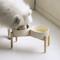 Show in main carousel: Havniva Ceramic 8.2-in Elevated Dog Double Bowl with Stand, Beige slide 1 of 6