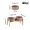 Show in main carousel: Havniva Ceramic 7.3-in Raised Dog Double Bowl Set with Wooden Stand, Brown Coffee slide 2 of 7