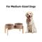 Show in main carousel: Havniva Ceramic 7.3-in Raised Dog Double Bowl Set with Wooden Stand, Brown Coffee slide 3 of 7