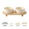 Show in main carousel: Havniva Ceramic Elevated Dog & Cat Bowl with Stand, Beige, 6-in, 2 count slide 4 of 7