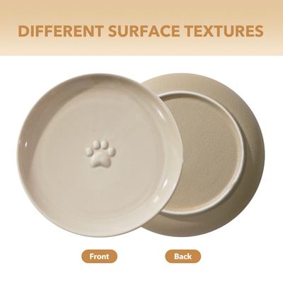 Havniva Ceramic Adjustable Elevated Cat Bowl with 2 Style Stand, 5.6-in