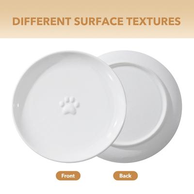 Show full view: Havniva Ceramic Adjustable Elevated Cat Bowl with 2 Style Stand, 5.6-in, White slide 4 of 7