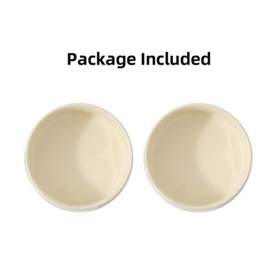 Show full view: Havniva Ceramic Anti-Slip Bowl for Small Dogs & Cats, Beige, 6-in, 2 count slide 6 of 6