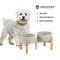 Show in main carousel: Havniva Ceramic Raised Dog Double Bowl Set with Stand, Grey, 6-in slide 4 of 7
