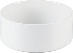 Havniva Ceramic Non-slip Dog Bowl, White, 8.2-in