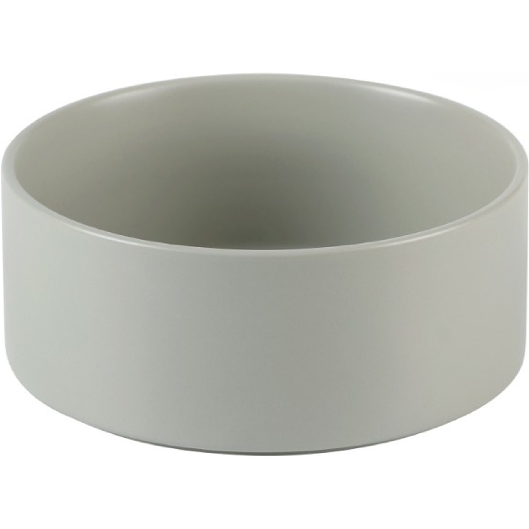 Havniva Ceramic Non-slip Dog Bowl, Grey, 7.3-in