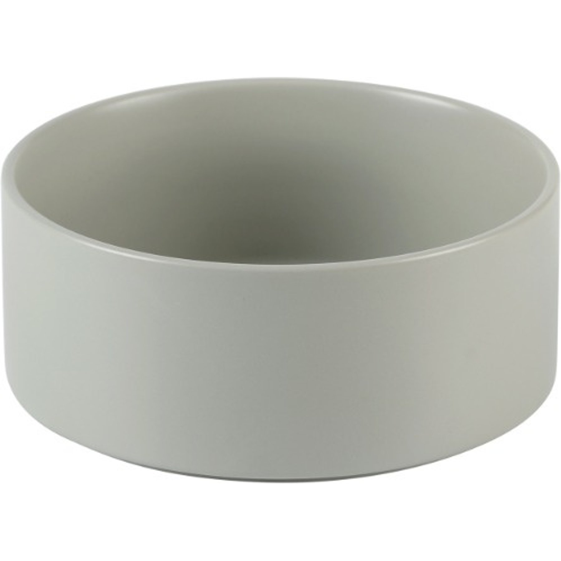 Havniva Ceramic Non-Slip Dog Bowl, Grey, 6-in