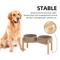 Show in main carousel: Havniva Ceramic 8.2-in Elevated Dog Double Bowl with Stand, Brown Coffee slide 5 of 6
