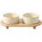 Show in main carousel: Havniva Ceramic Elevated Dog & Cat Bowl with Stand, Beige, 6-in, 2 count slide 1 of 7