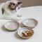 Show in main carousel: Havniva Ceramic Non-Skid Cat Bowl, 5.6-in, 3 count, Vintage Latte slide 1 of 6