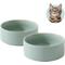 Show in main carousel: Havniva Ceramic Anti-Slip Cat Bowl, 5.1-in, 2 count, Light Green slide 5 of 6