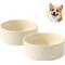 Show in main carousel: Havniva Ceramic Anti-Slip Bowl for Small Dogs & Cats, Beige, 6-in, 2 count slide 5 of 6