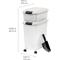Show in main carousel: IRIS 3-Piece WeatherPro Airtight Stackable Dog, Cat & Bird Food Storage Container Combo with Scoop & Treat Box, Clear & White, 41-lb slide 8 of 10