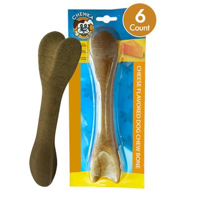 Show full view: Scoochie Pet Chewka Cheese Flavored Plant-Forward Fully Digestible Dog Chew Bone, Large, 6 count slide 3 of 8