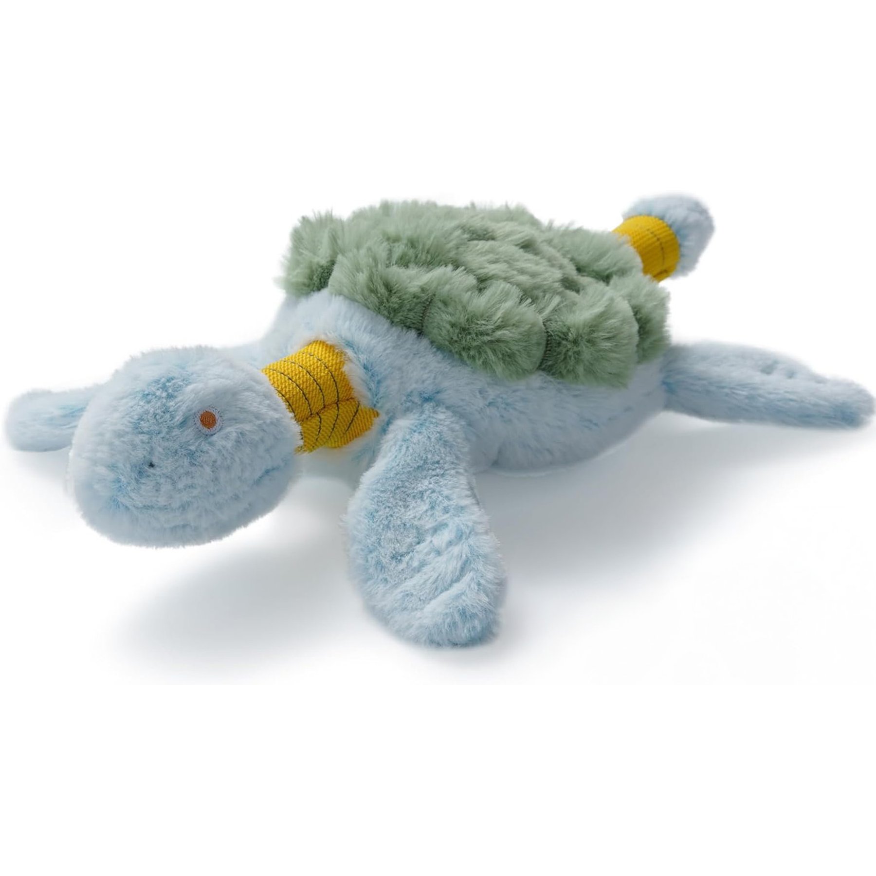 Fuzzwoof Stretchy-Squeaky Turtle Plush Dog Toy