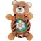 Show in main carousel: SteelDog USA Ropers Flat Sport Bear Crinkle Plush Dog Toy slide 1 of 6