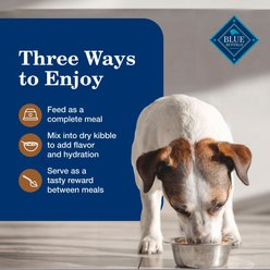 Blue Buffalo Homestyle Recipe Senior 7+ Turkey & Vegetable Dinner Pate Canned Wet Dog Food, 12.5-oz can, case of 12 slide 2 of 9