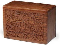 Resting Rainbow Wood Tree of Life Urn, Medium