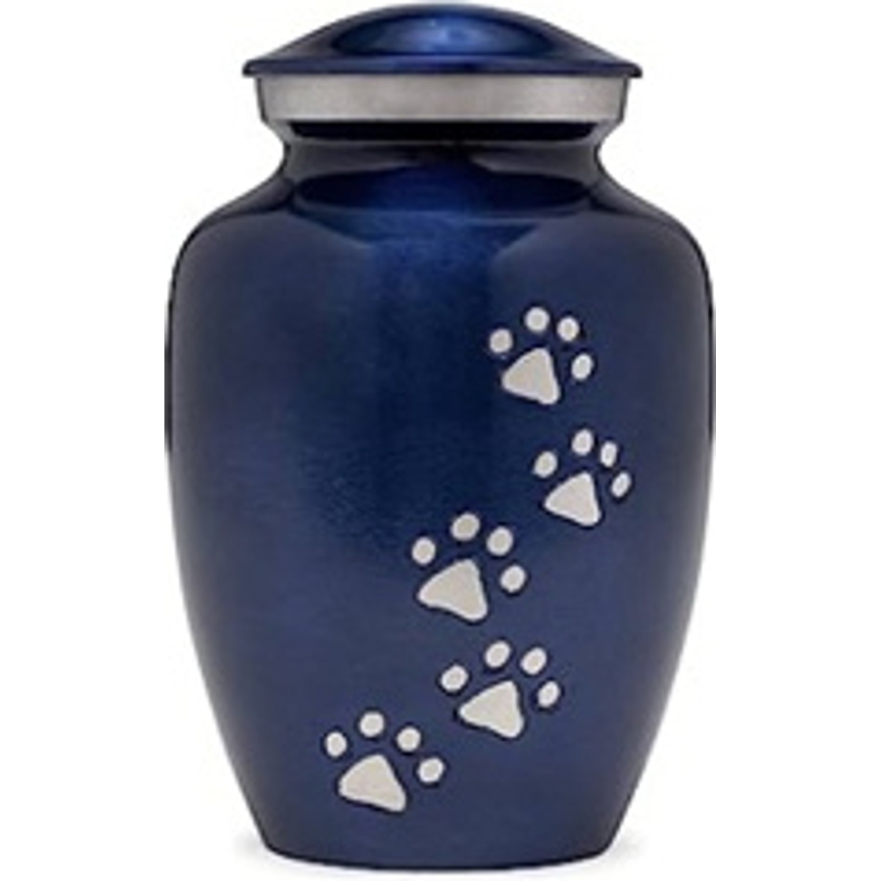 Resting Rainbow Paws to Heaven Urn, Blue, Small