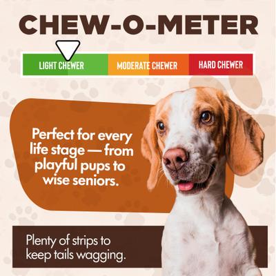 Show full view: Scoochie Pet Chewka Real Meat Soft & Chewy Juicy Ribeye Flavor Dog Treats, 6-oz bag slide 5 of 7