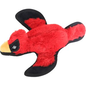 SteelDog USA Ruffian Yard Bird Cardinal Crinkle Plush Dog Toy