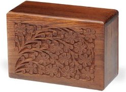 Resting Rainbow Wood Tree of Life Urn, Small