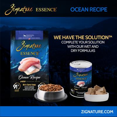Show full view: Essence Limited Ingredient Recipe Ocean Recipe Wet Dog Food, 13-oz, case of 12 slide 8 of 9