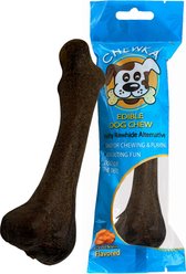 Scoochie Pet Chewka Chicken Flavored Plant-Forward Fully Digestible Dog Chew Bone, Medium, 1 count