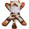 Show in main carousel: SteelDog USA Flat Bumpy Brown Cow Less Stuffing Plush Dog Toy slide 1 of 6