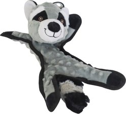SteelDog USA Flat Bumpy Baby Raccoon Less Stuffing Plush Dog Toy