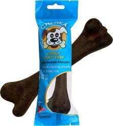 Scoochie Pet Chewka Bacon Flavored Plant-Forward Fully Digestible Dog Chew Bone, Medium, 1 count
