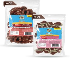 Scoochie Pet Chewka Real Meat Soft & Chewy Mixed Variety Pack Juicy Porterhouse & Ribeye Flavor Dog Treats, 6-oz bag, 2 count