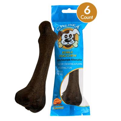 Show full view: Scoochie Pet Chewka Chicken Flavored Plant-Forward Fully Digestible Dog Chew Bone, Medium, 6 count slide 3 of 8