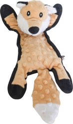 SteelDog USA Flat Bumpy Fox Less Stuffing Plush Dog Toy