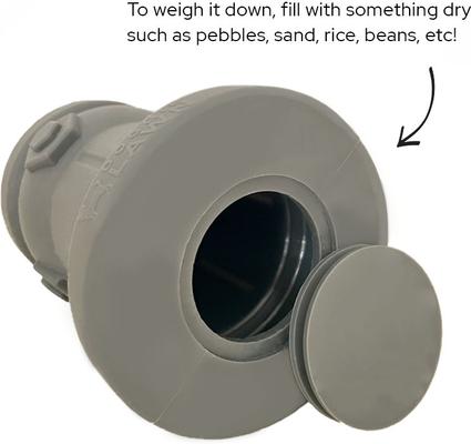 Show full view: Bark Potty Soft Silicone Fire Hydrant Potty Training for Small Dogs, 4 x 7-in, Grey slide 8 of 10