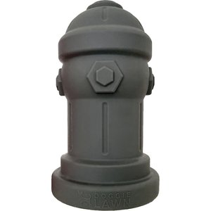 Bark Potty Soft Silicone Fire Hydrant Potty Training for Small Dogs, 4 x 7-in, Grey