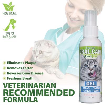 Show full view: ADORE Pet Complete Oral Care Dental Gel for Cats, 4-fl oz bottle slide 4 of 6