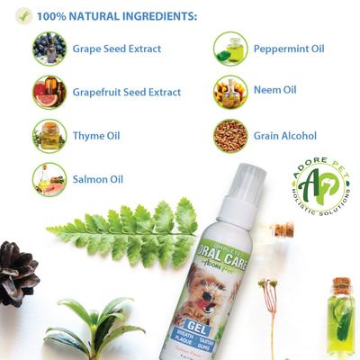Show full view: ADORE Pet Complete Oral Care Salmon Flavor Dental Gel for Dogs, 1-fl oz bottle slide 5 of 6