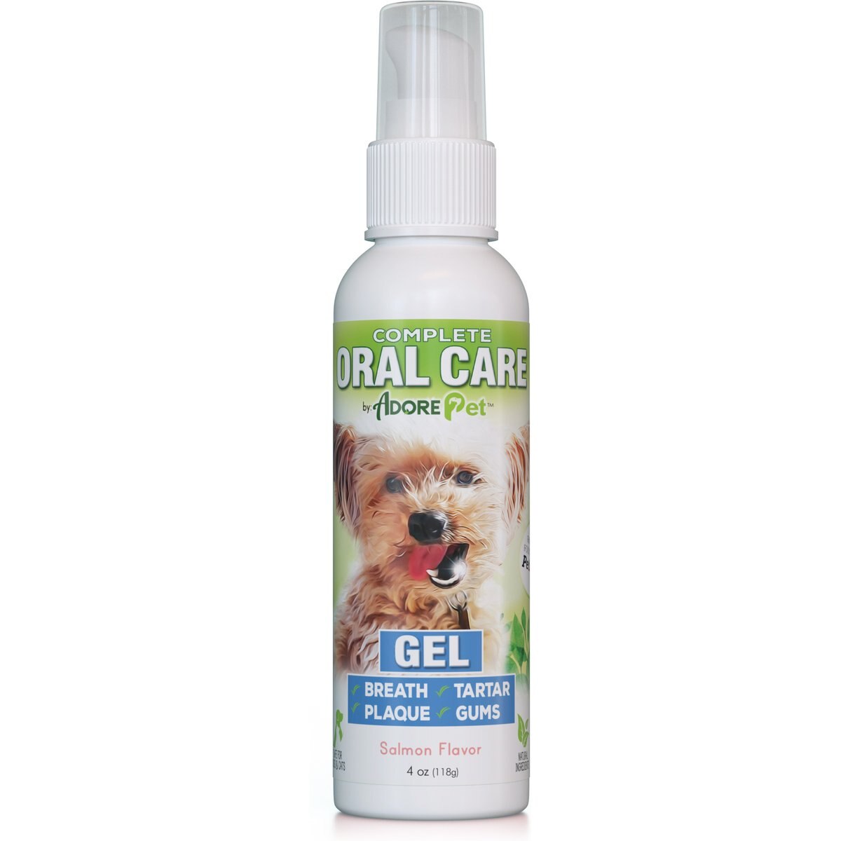 ADORE Pet Complete Oral Care Salmon Flavor Dental Gel for Dogs, 4-fl oz bottle