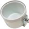 Show in main carousel: YML EasyClip Bird Bowl with Clamp & Holder, White, 3-in slide 2 of 3