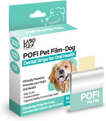 Laboflex Pofi Pet Film Strip Oral Health Dental Supplement for Dogs, 90-mg pouch, 30 count slide 1 of 9