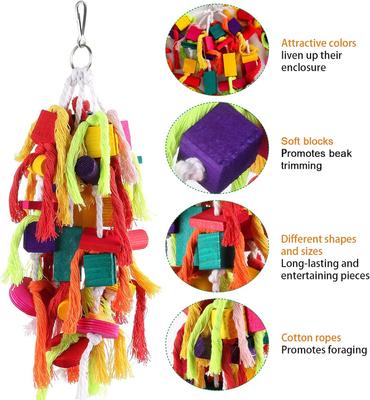 Show full view: NonoPets Cage Wood Parrot Chewing Toy slide 4 of 8
