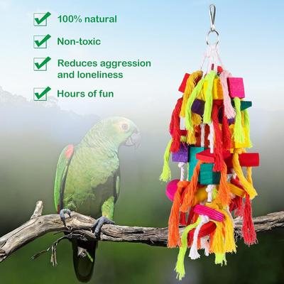Show full view: NonoPets Cage Wood Parrot Chewing Toy slide 3 of 8