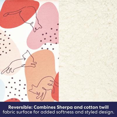 Show full view: Frisco Sherpa Reversible Cat Mat, Calico Cat slide 3 of 8