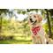 Show in main carousel: Dog Bandana Co. Christmas Santa Hat & Trees Dog Bandana, Red, Large: 20 to 27-in neck slide 3 of 4
