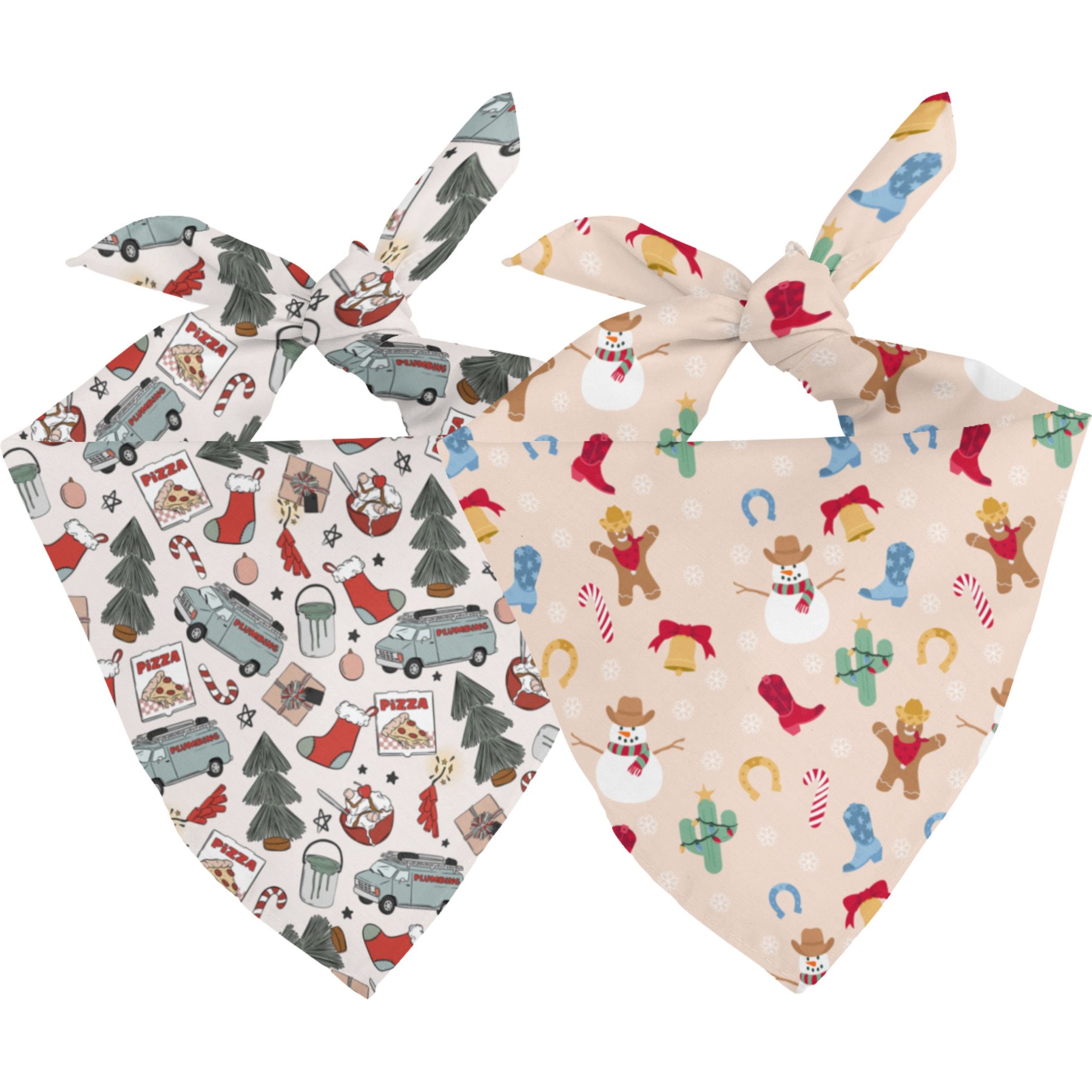 Dog Bandana Co. Christmas Holiday Movie Dog Bandana, White, Large: 20 to 27-in neck