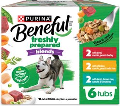 Purina Beneful Freshly Prepared Blends Variety Pack Wet Dog Food, 10-oz, case of 6