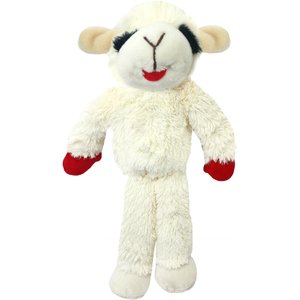 Multipet Lambchop Standing Floppy Dog Toy, White, 14-in