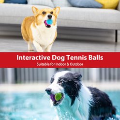 Gigwi Dog Tennis Balls, Blue, 3.2-in, 3 count slide 2 of 8
